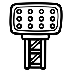 Spotlight line icon style