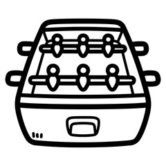Table Soccer line icon style
