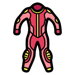 suit filled outline icon style