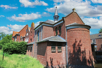 Beautiful red medieval dutch brick stone castle - Boxmeer (De Weijer), Netherlands