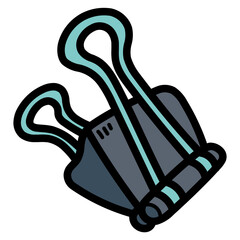 clip filled outline icon style
