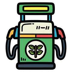 Oil filled outline icon style