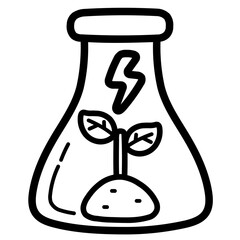 Chemistry line icon style