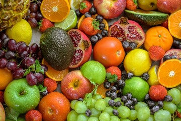 Vibrant Close-Up of Assorted Fresh Mixed Fruits in Exquisite 4K Resolution