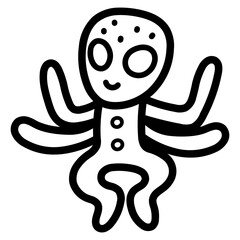 alien line icon style