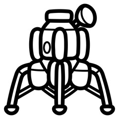 lander line icon style