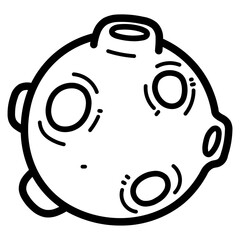 moon line icon style