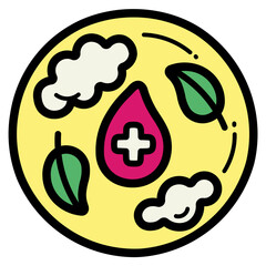 hygienic filled outline icon style