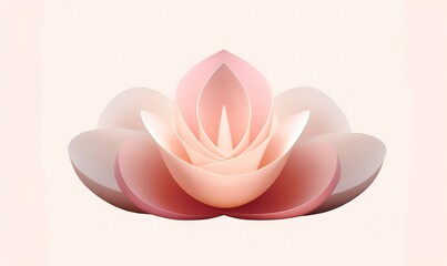  a pink flower with a white background and a light pink background with a light pink flower in the middle of the image and a light pink flower in the middle of the.  generative ai