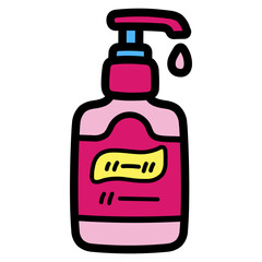 sanitizer filled outline icon style