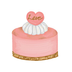 cake with heart