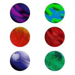 planeta ilustrado del universo alienigena © Julian