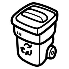 trash line icon style