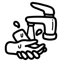 wash line icon style