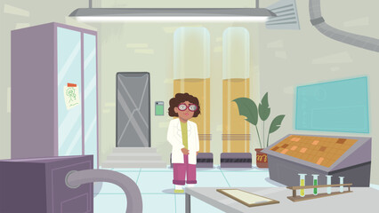 Scientist Woman in lab 