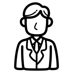 attendant line icon style