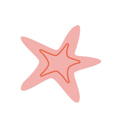 Obraz premium Vector seashell hand drawn