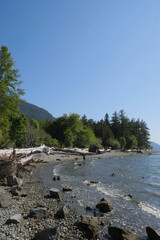 Porteau Cove Provincial Park in summer, British Columbia, Canada