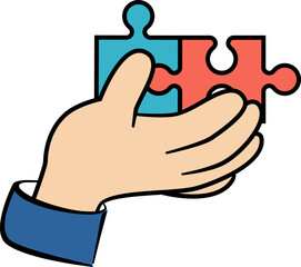 Hand gestures Flat style collection showing different gestures and signs