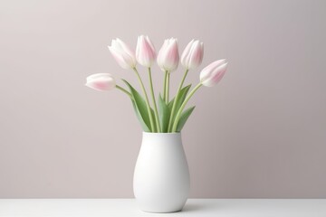 tulip flower in the vase close up AI Generated