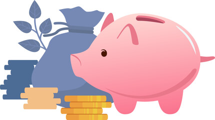 Piggy Bank Finance Savings Saving strategy Financial success