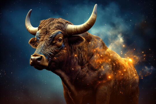 The cosmic bull in the ancient cult of Mithras (generative AI)