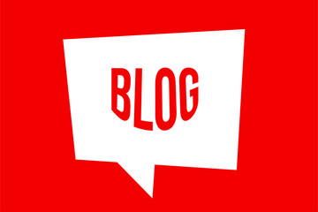 red notice that says blog