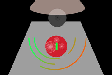 illustration of a person holding an apple