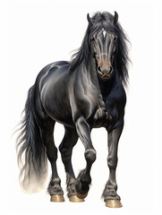 Obraz na płótnie Canvas Horse mane tail hooves an animal is a friend of a person, a pet