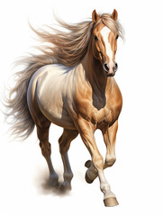 Horse mane tail hooves an animal is a friend of a person, a pet