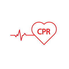 heart cpr medical icon vector design	
