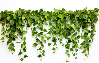 Ivy plants indoor wall mounted, , suspended/hanging, isolated on white background.
