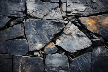 Rough textured natural stone wall surface. AI generated, human enhanced