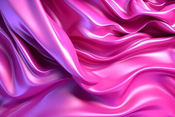 Obraz premium Abstract fluid iridescent holographic neon curved wave in motion colorful background, Gradient design banner, created with Generative AI technology 