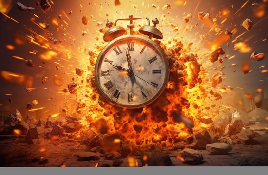 Tick Tock: Time is Running Out! Vintage Clocks, and Exploding Alarms Marking the Minutes and Hours