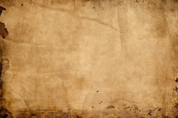 Old parchment paper background tattered torn