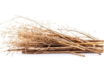 stock photo of reeds white isolated background