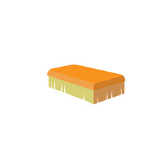 Isolated colored cleaning brush icon Vector