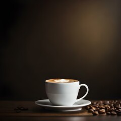 Cup of coffee, on the table, natural coffee