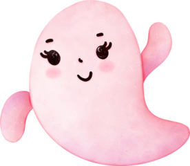 halloween cartoon cute pink color theme hand drawn clipart for decoration, printable, background and fabric use.