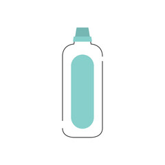 Isolated monochrome liquid soap bottle icon Vector