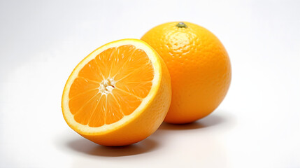 orange on white background