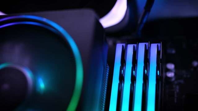 PC cooling RGB fan and memory