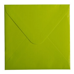 envelope paper vintage design green color png isolated on transparent background	