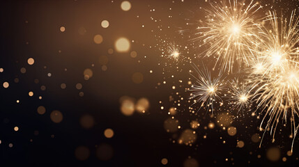 Happy new year sparkles banner