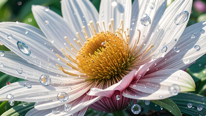 Macro Flower, AI generated Illustration