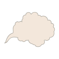 Isolated colored smoking cloud image Vector