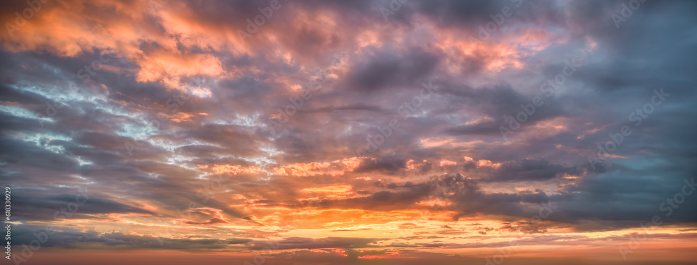 Wall mural colorful tropical sunrises and sunsets - ocudrone aerial sky images