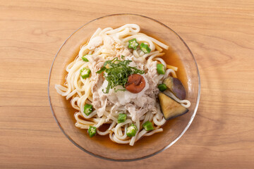 梅おろし豚しゃぶ冷やしうどん