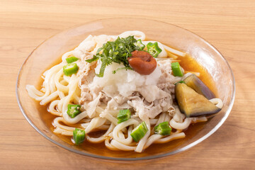 梅おろし豚しゃぶ冷やしうどん
